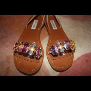 Steve Madden Multi Colored Studded Sandals